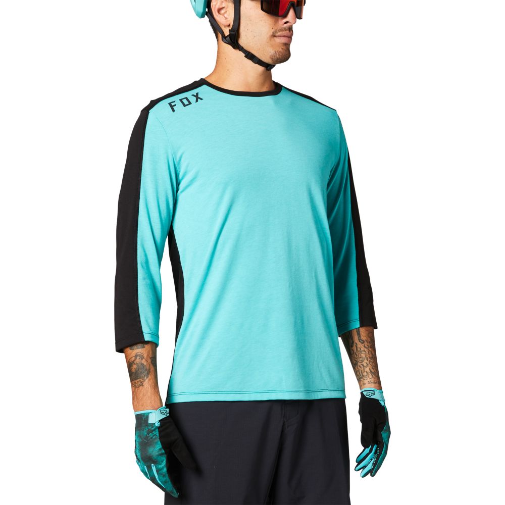 Fox Ranger Drirelease 3/4 Sleeve Jersey L teal