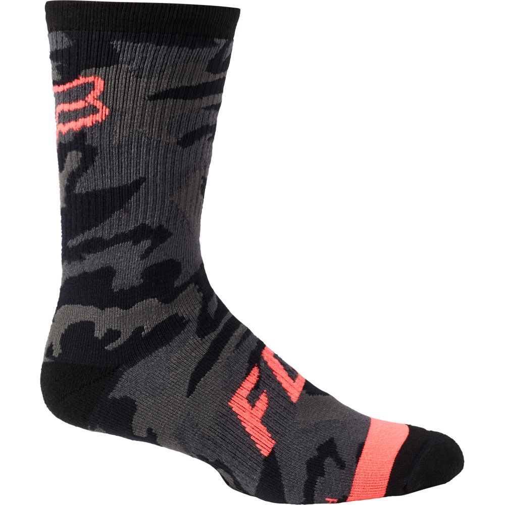 Fox 8" Defend Sock black camo S/M