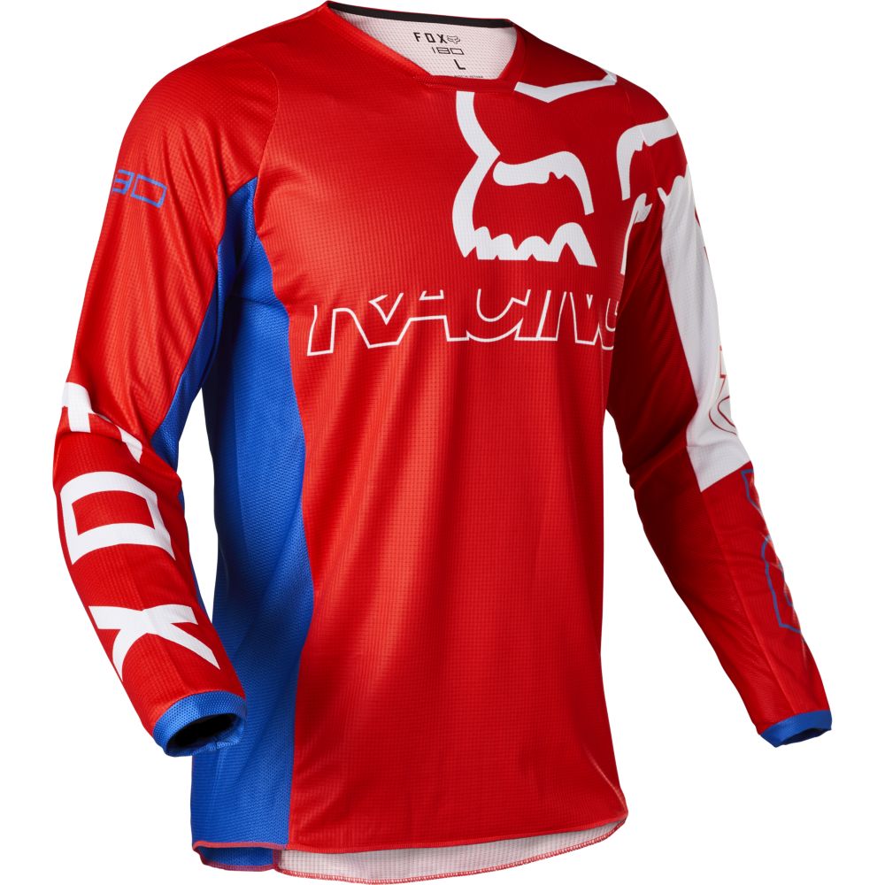 Fox 180 Skew Jersey S white/red/blue