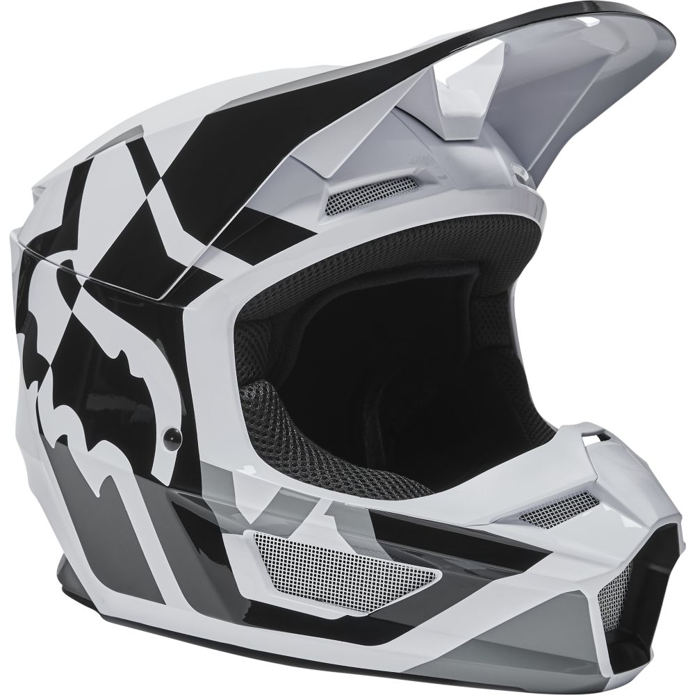 Fox Youth V1 Lux Helmet black/white YM