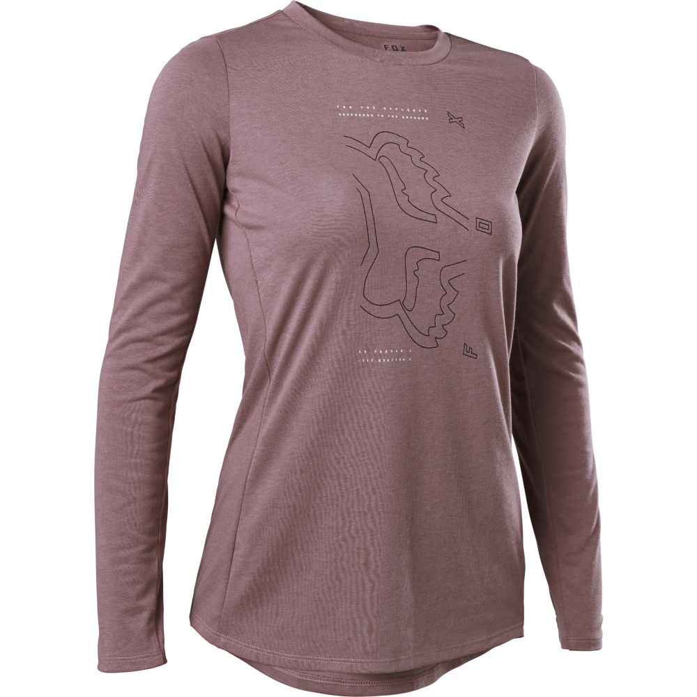 Fox Womens Ranger Drirelease LS Jersey plum S