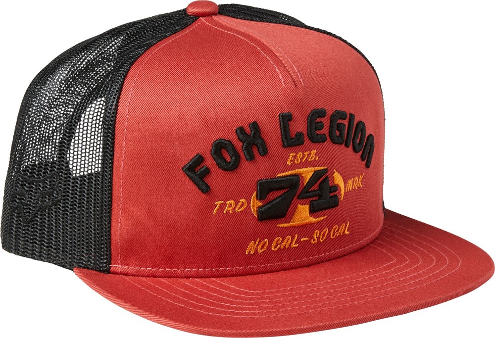 Fox At Bay Snapback Hat red/clear