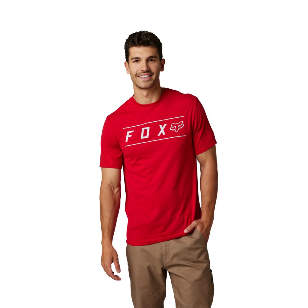 Fox Pinnacle Tech Tee S flame red