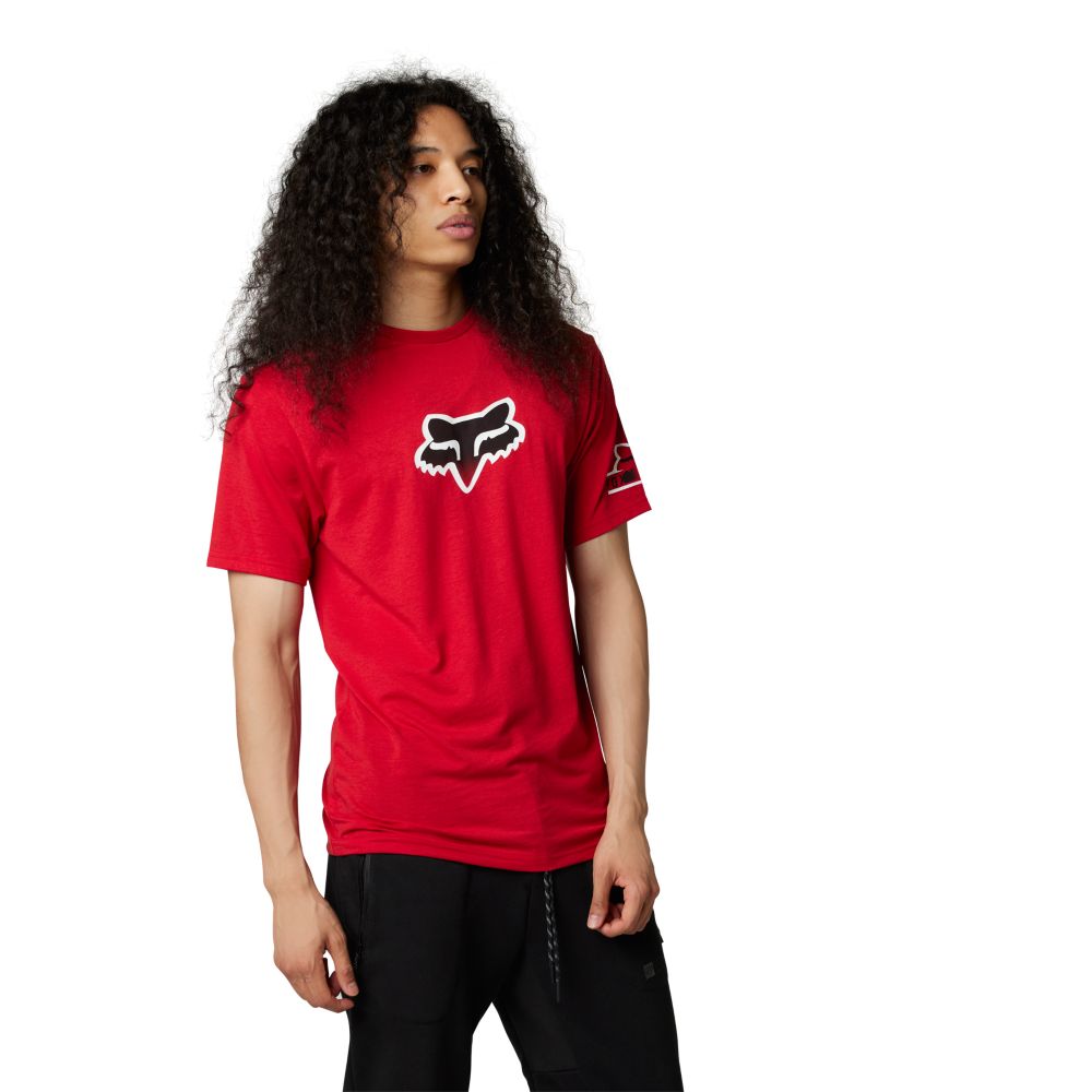 Fox Vizen Tech Tee L flame red