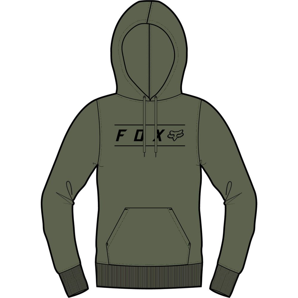 Fox Pinnacle Po Fleece Hoodie M army