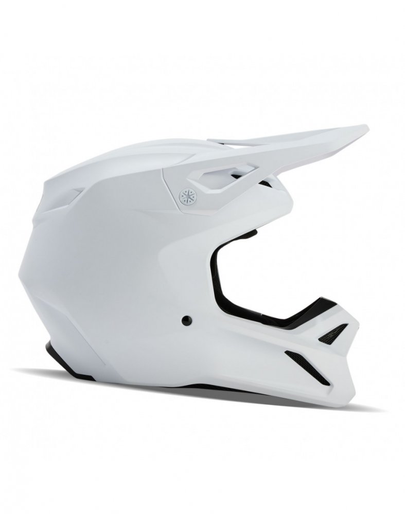 Fox V1 Solid Helmet matt white L