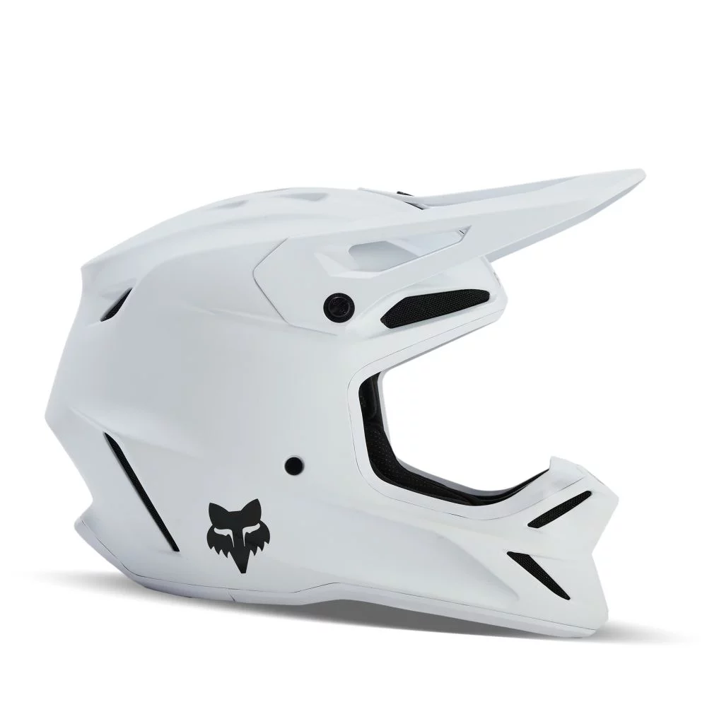 Fox V3 Solid Helmet matt white M