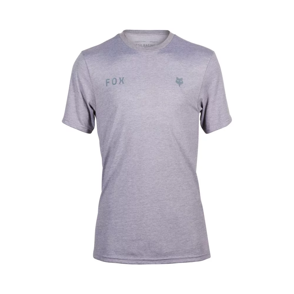 Fox Wordmark Tech Tee M heather graphite