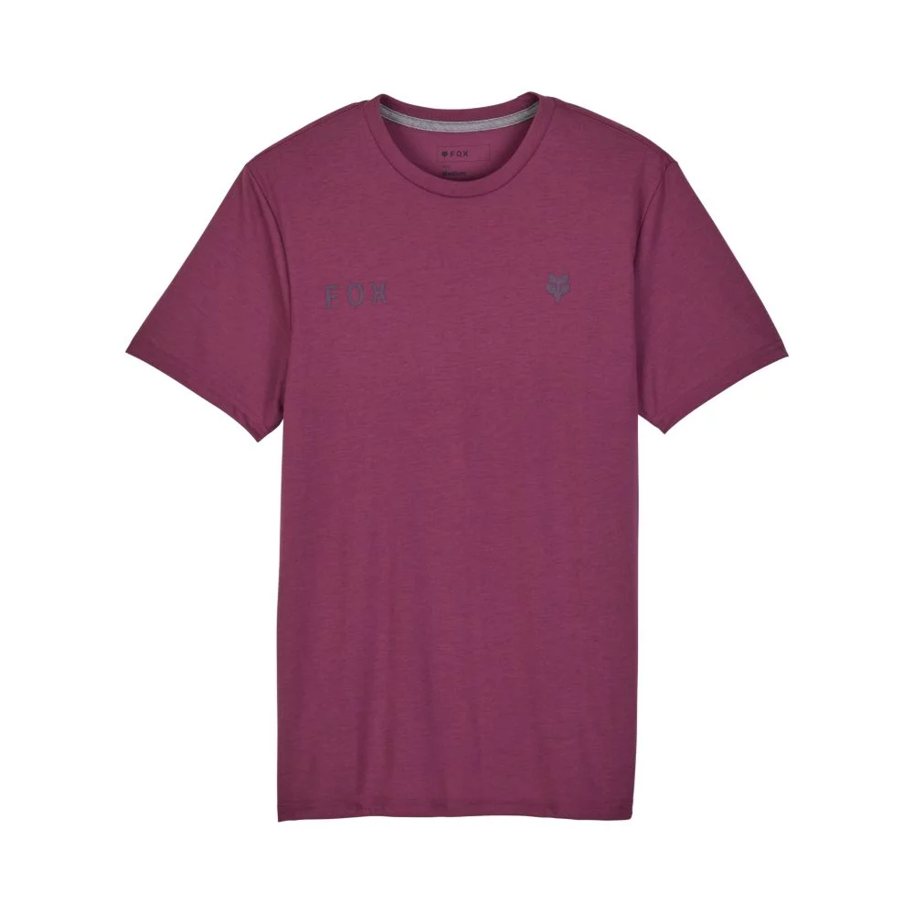 Fox Wordmark Tech Tee S sangria