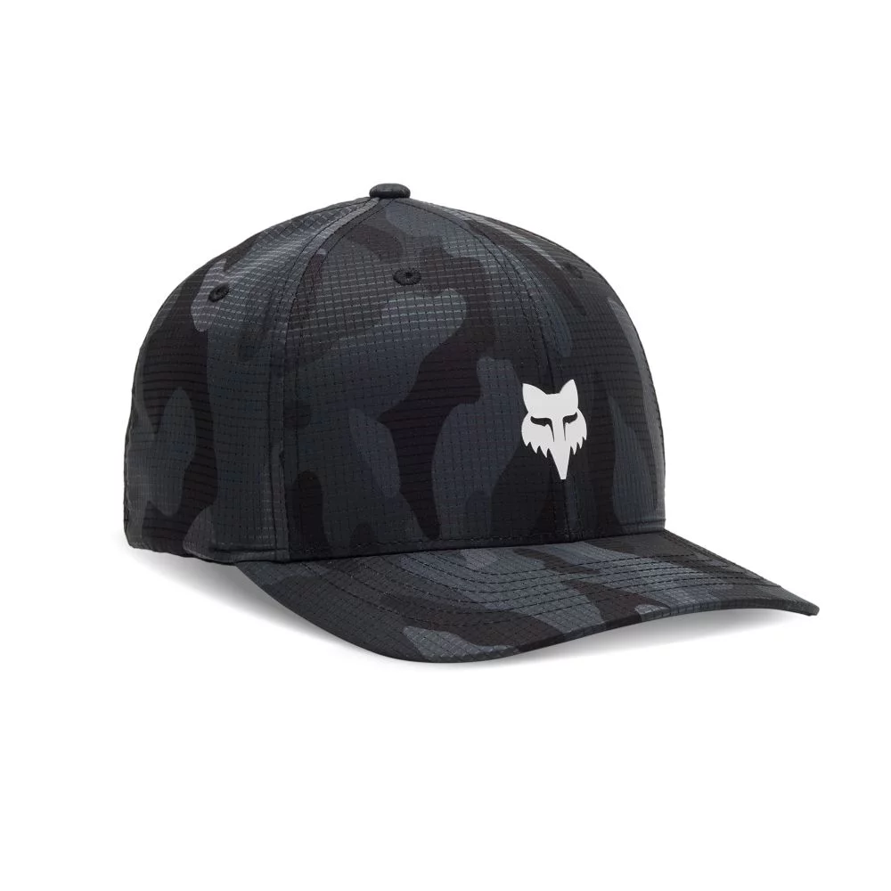 Fox Head Camo Tech Flexfit Hat black camo S/M