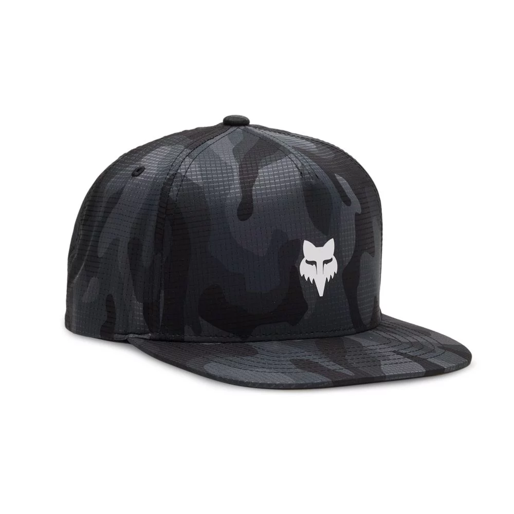 Fox Head Camo Tech Snapback Hat black camo