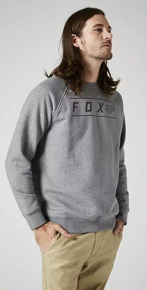 Fox Pinnacle Crew Fleece heather grey L