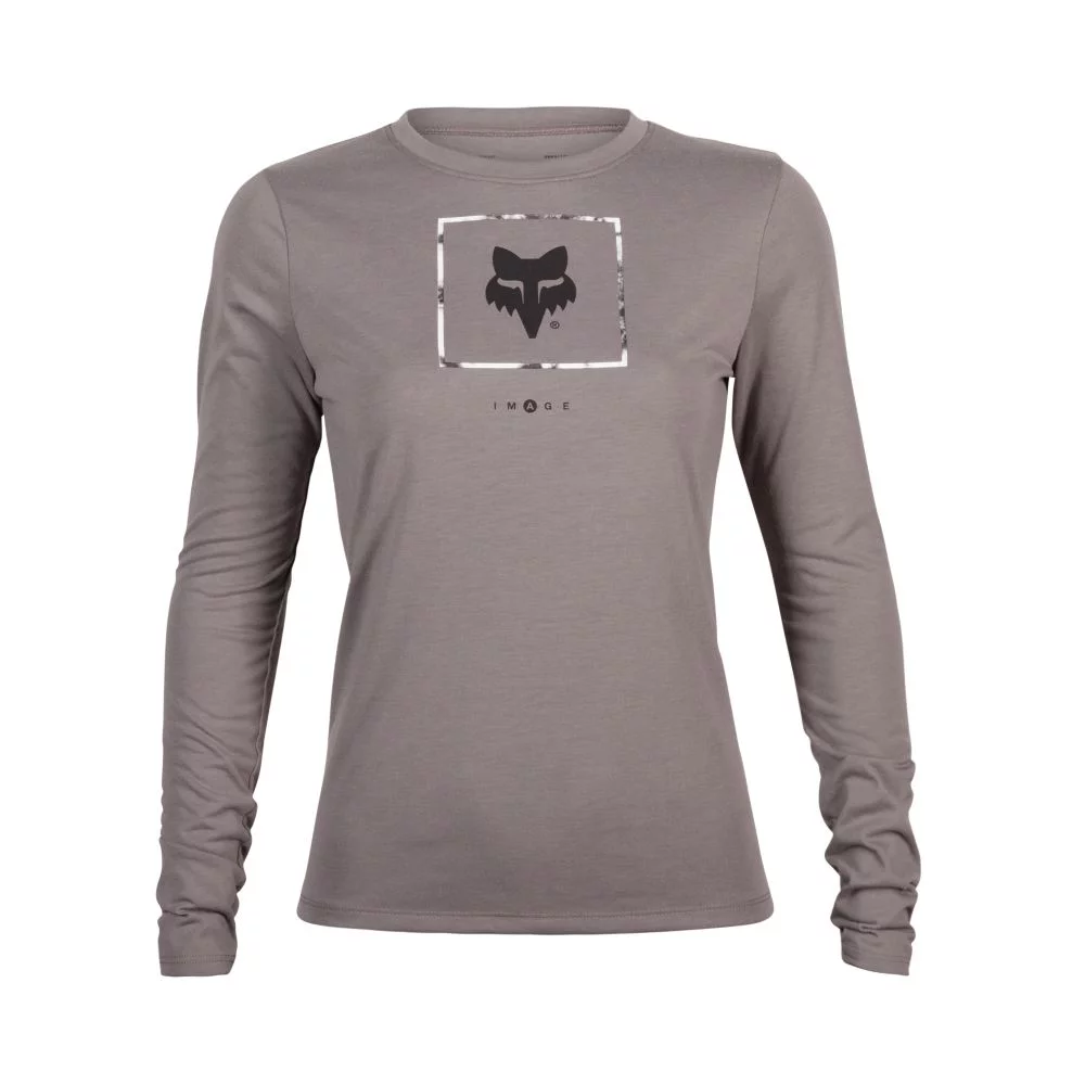 Fox Womens Atlas LS Tech Tee L pewter