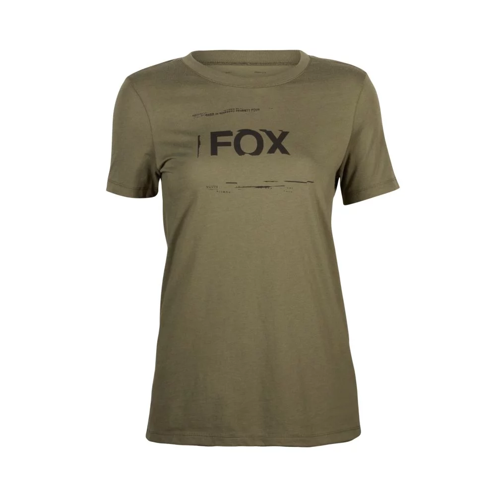 Fox Womens Invent Tomorrow Tech Tee XS olive green