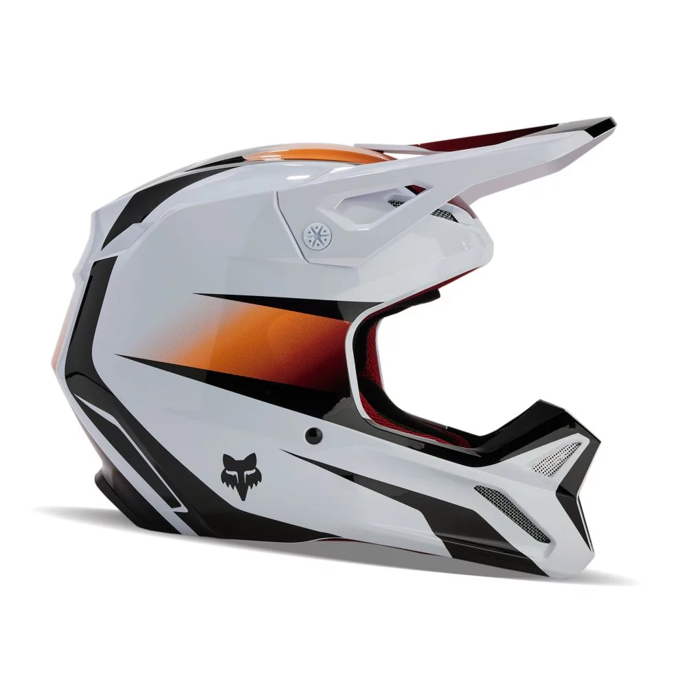 Fox Youth V1 Flora Helmet white/black YS (5)