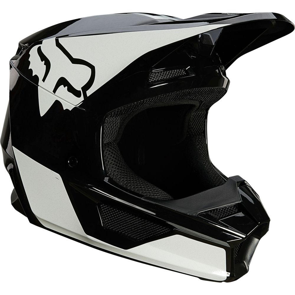 Fox Youth V1 Revn Helmet black/white YM