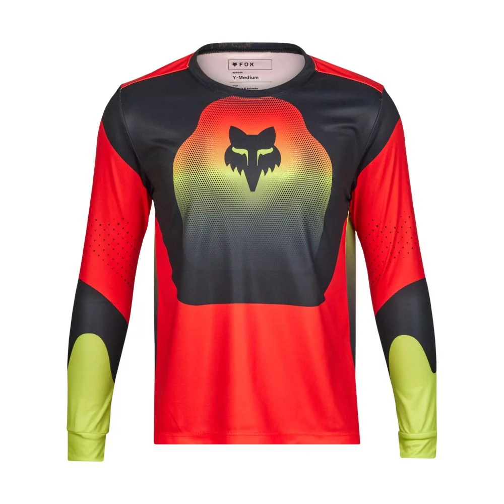 Fox Youth Ranger Revise LS Jersey red/yellow YL