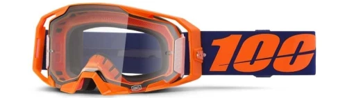 100% Armatic Goggle Neon orange - Clear Lens