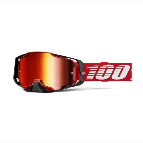 100% Armega Red Mirror Red Lens