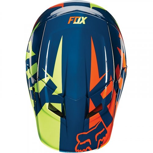 Fox V1 Race 15 Helmet (navy/yellow)