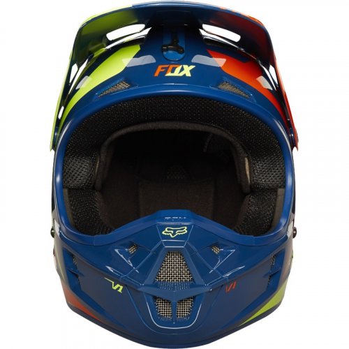 Fox V1 Race 15 Helmet (navy/yellow)