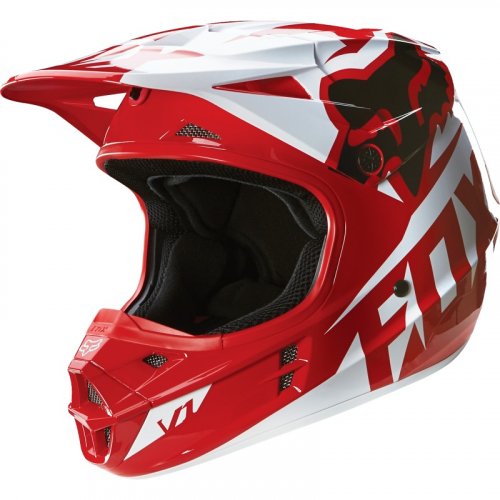 Fox V1 Race 16 Helmet (red)