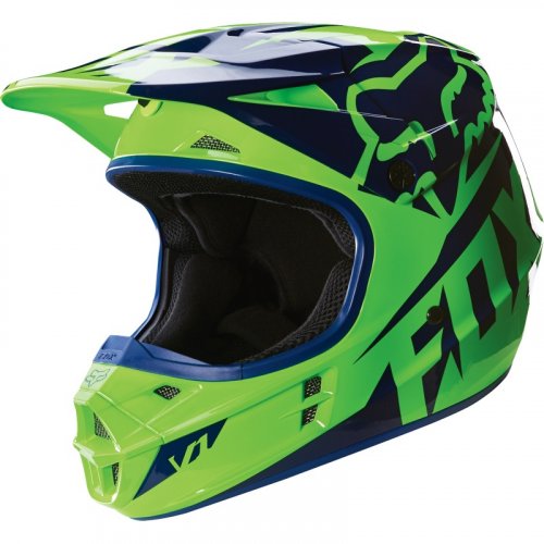 Fox V1 Race 16 Helmet (fluo green)