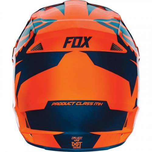 Fox V1 Race 16 Helmet (orange/blue)