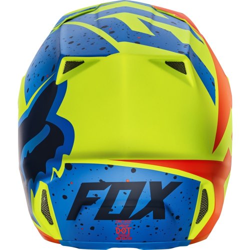 Fox V2 Nirv MX17 Helmet (yellow/blue)