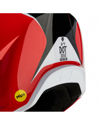 Fox V1 Nitro Helmet (fluorescent red)